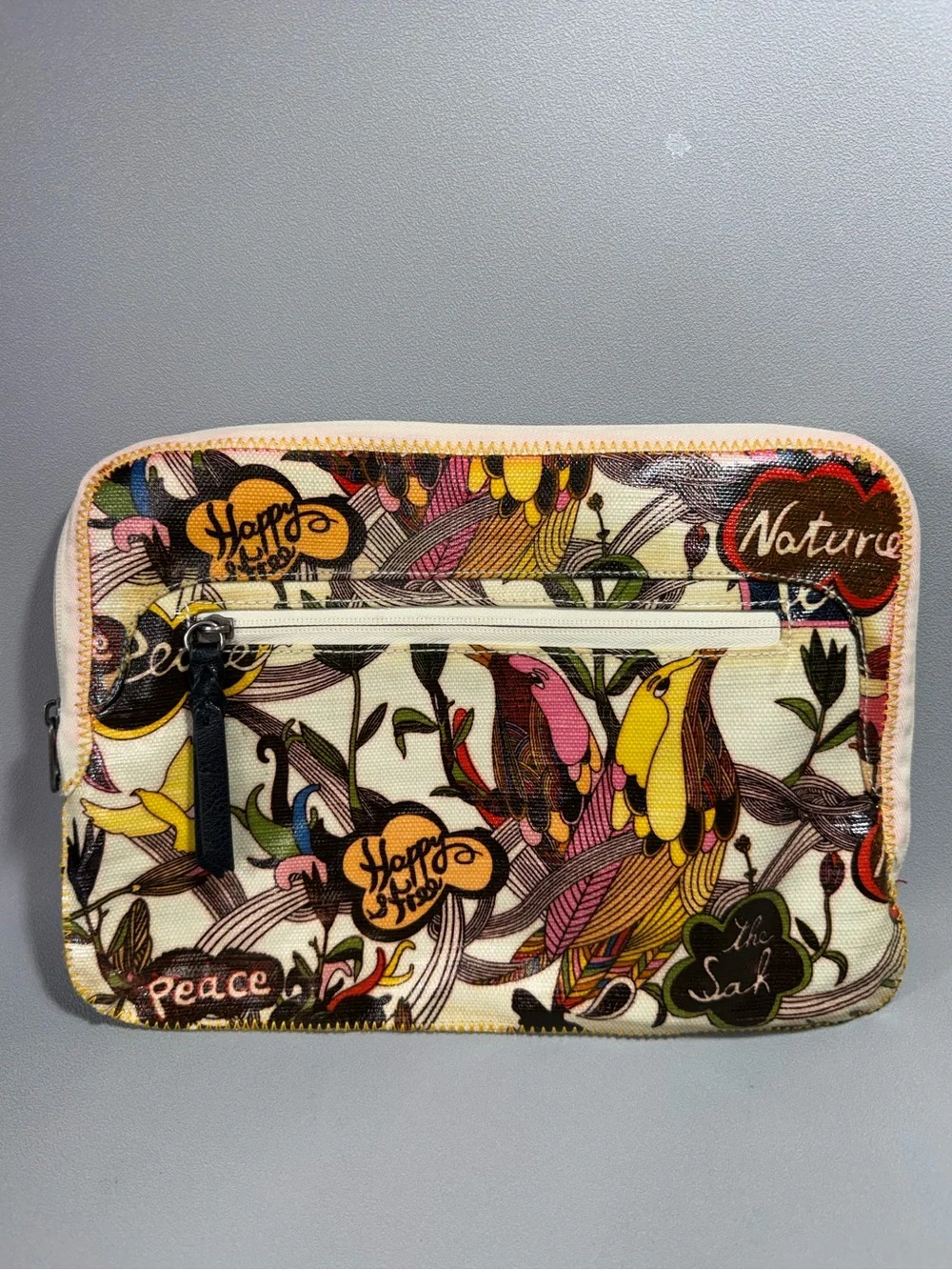The Sak Sakroots Bird & Floral Coated Canvas Tablet Case